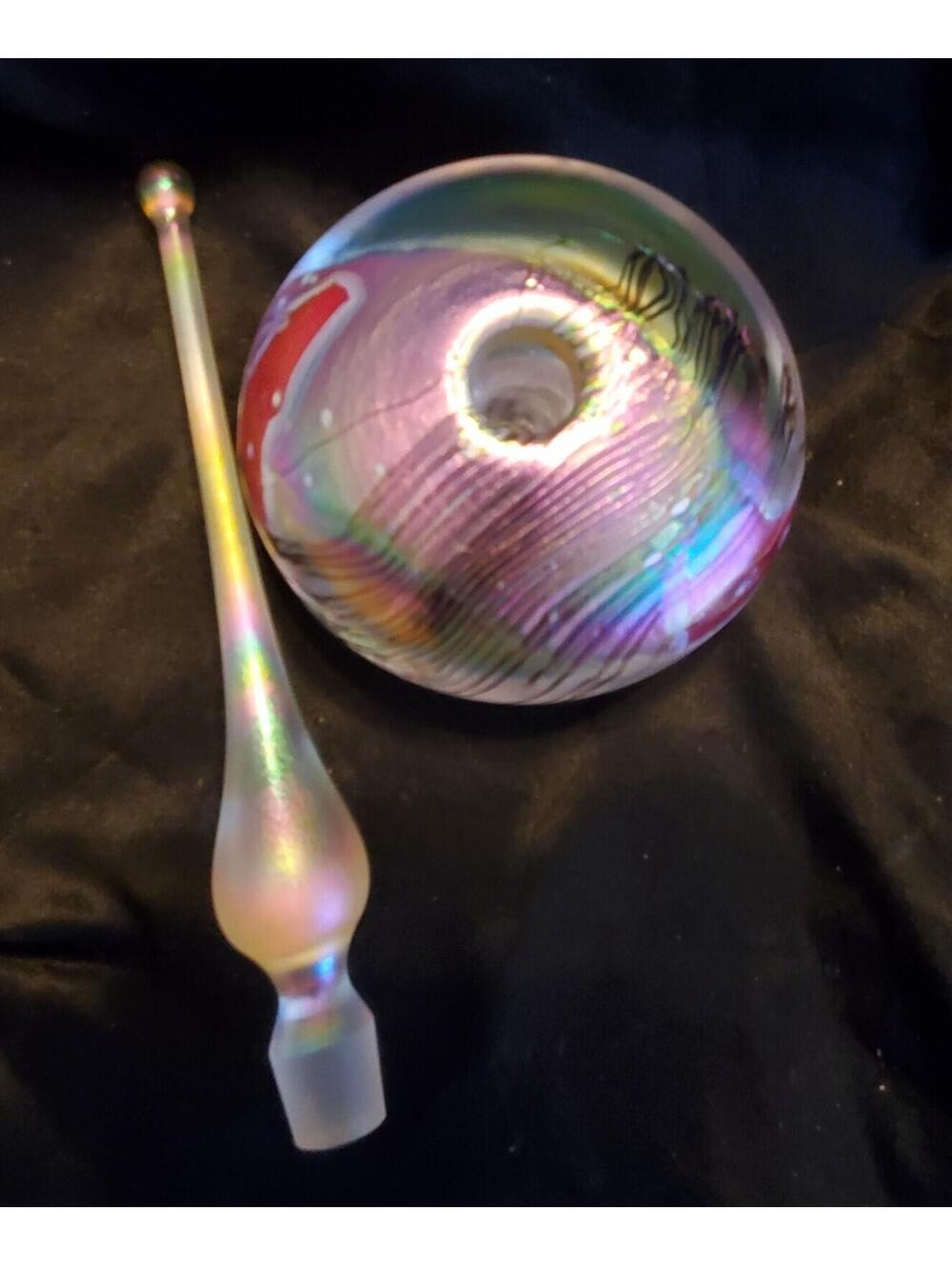 Vtg Glass House Perfume Bottle,Eric Brakken